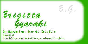 brigitta gyaraki business card